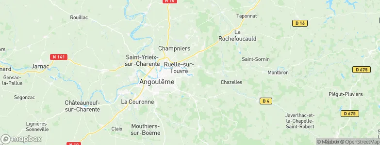 Touvre, France Map