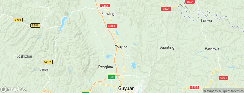 Touying, China Map