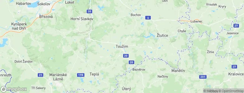 Toužim, Czechia Map