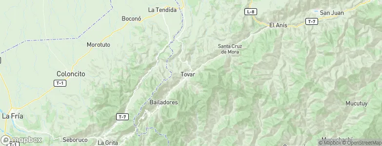Tovar, Venezuela Map