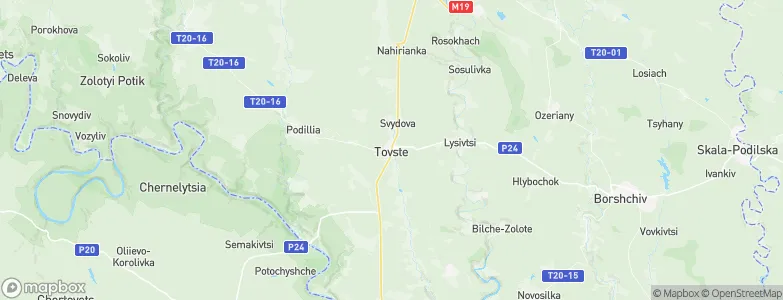 Tovste, Ukraine Map
