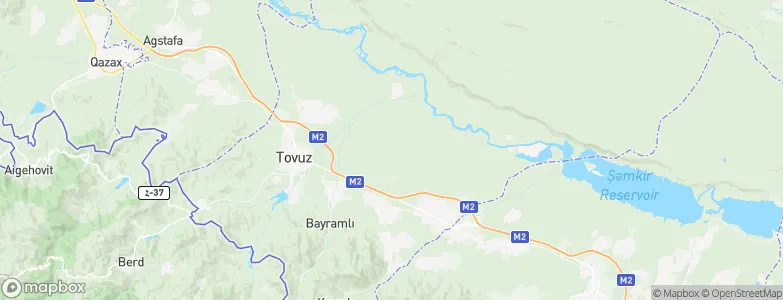Tovuz Rayon, Azerbaijan Map
