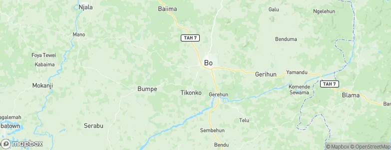 Towama, Sierra Leone Map