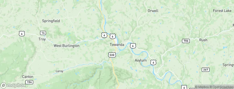 Towanda, United States Map