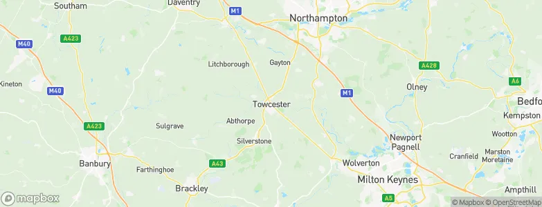 Towcester, United Kingdom Map
