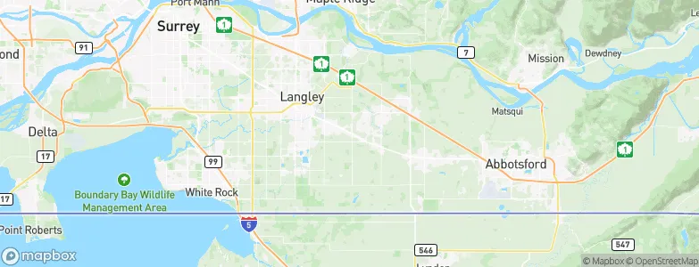 Township of Langley, Canada Map
