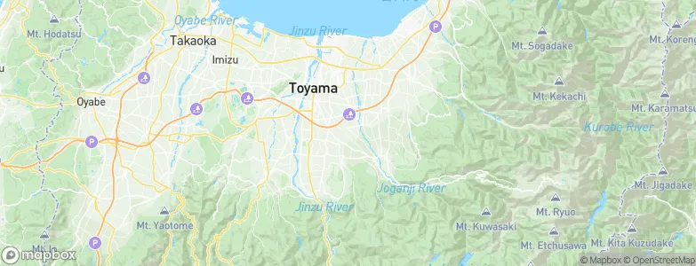 Toyama, Japan Map