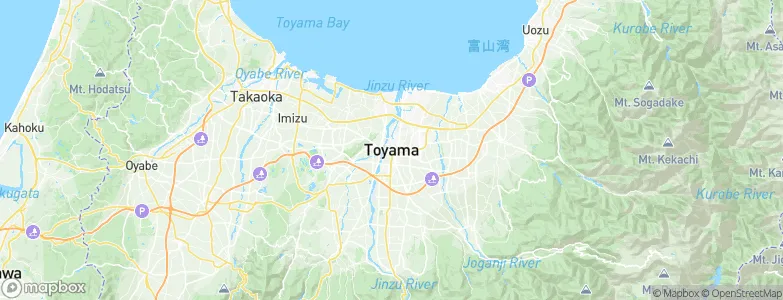 Toyama, Japan Map