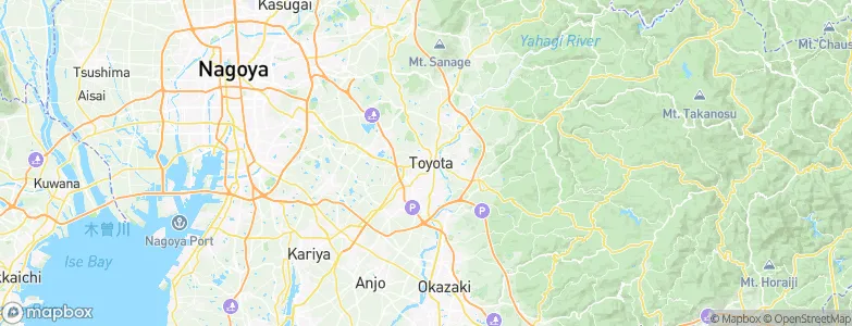 Toyota, Japan Map