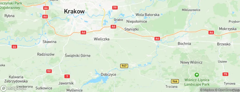Trąbki, Poland Map