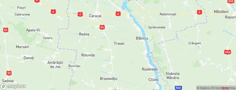 Traian, Romania Map