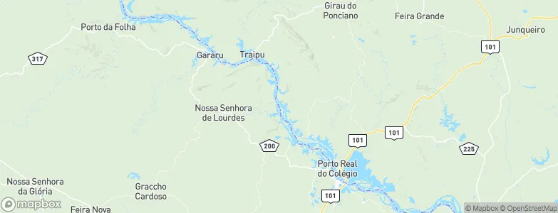Traíras, Brazil Map