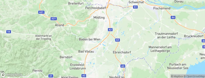 Traiskirchen, Austria Map