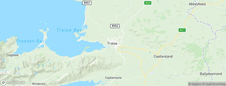 Tralee, Ireland Map