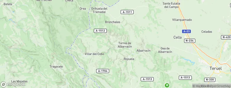 Tramacastilla, Spain Map