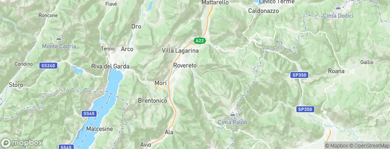 Trambileno, Italy Map