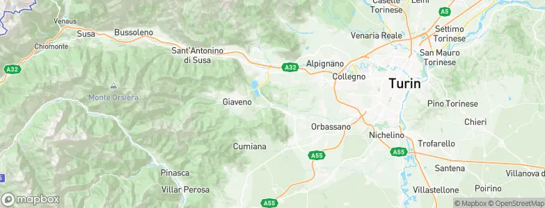 Trana, Italy Map