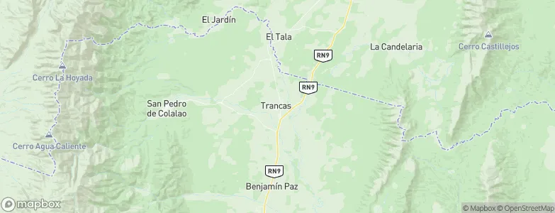 Trancas, Argentina Map