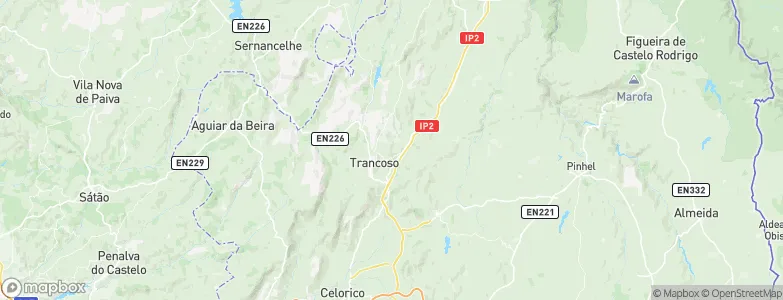 Trancoso Municipality, Portugal Map