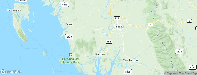 Trang, Thailand Map