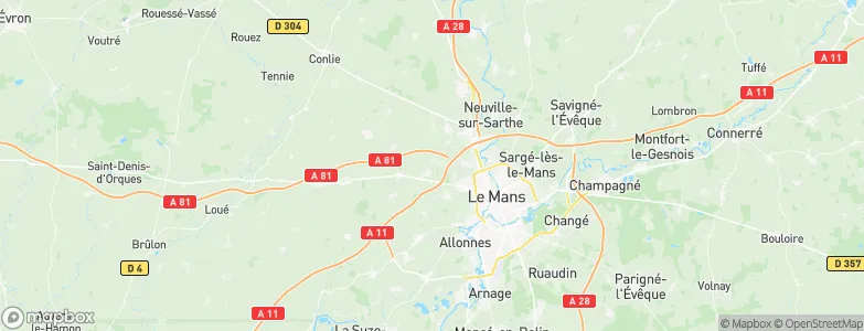 Trangé, France Map