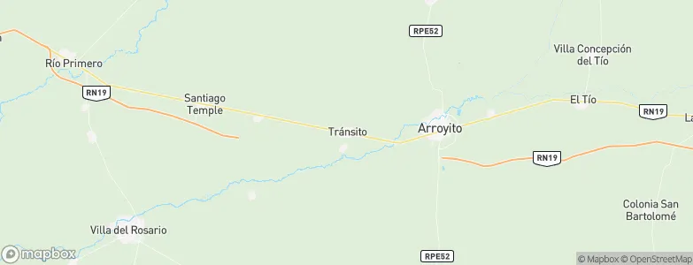 Tránsito, Argentina Map