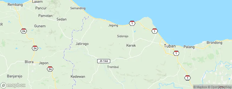 Trantang, Indonesia Map
