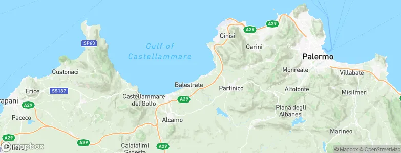 Trappeto, Italy Map