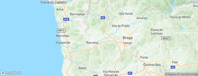 Trás da Fonte, Portugal Map