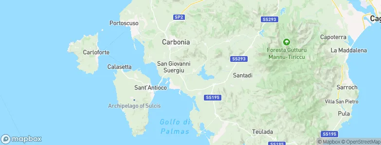 Tratalias, Italy Map