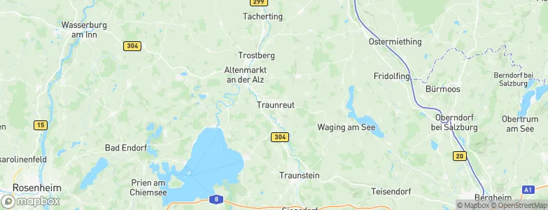 Traunreut, Germany Map