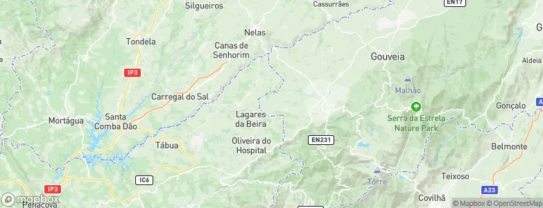 Travancinha, Portugal Map