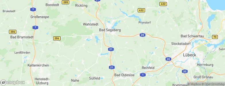 Traventhal, Germany Map