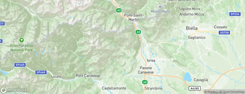 Traversella, Italy Map