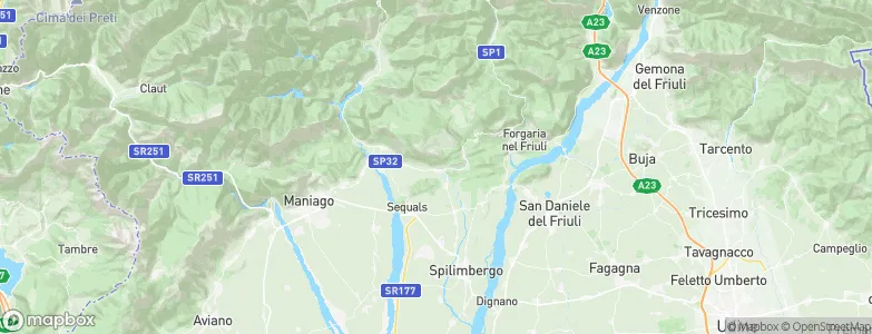 Travesio, Italy Map