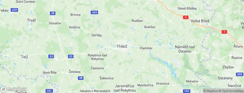Třebíč, Czechia Map