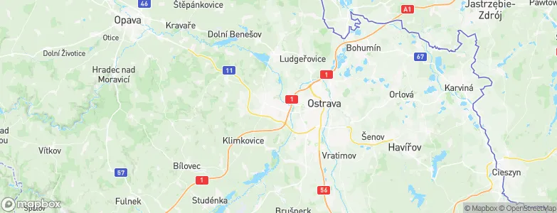 Třebovice, Czechia Map