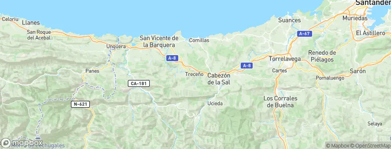 Treceño, Spain Map