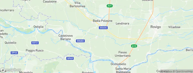 Trecenta, Italy Map