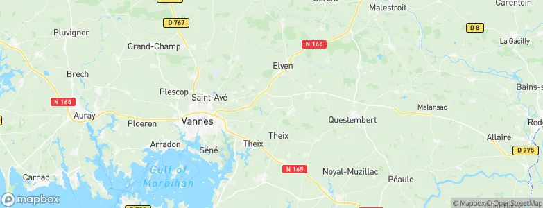 Treffléan, France Map
