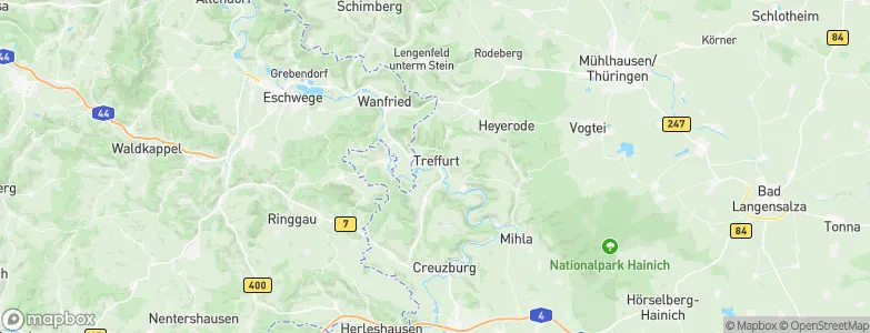 Treffurt, Germany Map