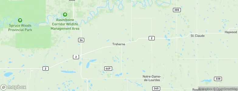 Treherne, Canada Map