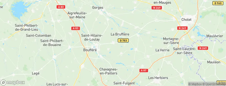 Treize-Septiers, France Map
