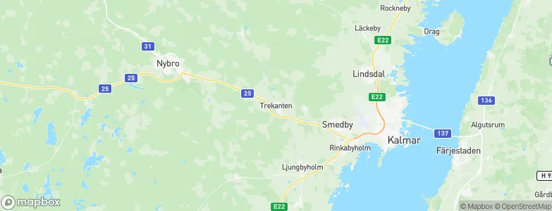 Trekanten, Sweden Map