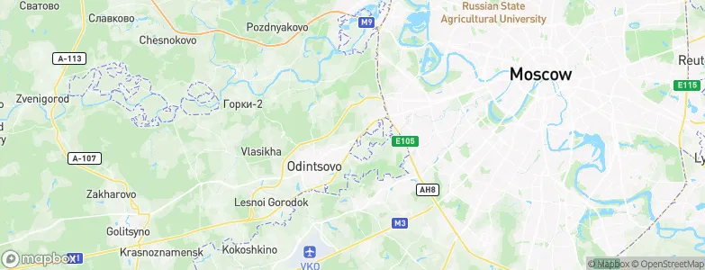Trëkhgorka, Russia Map