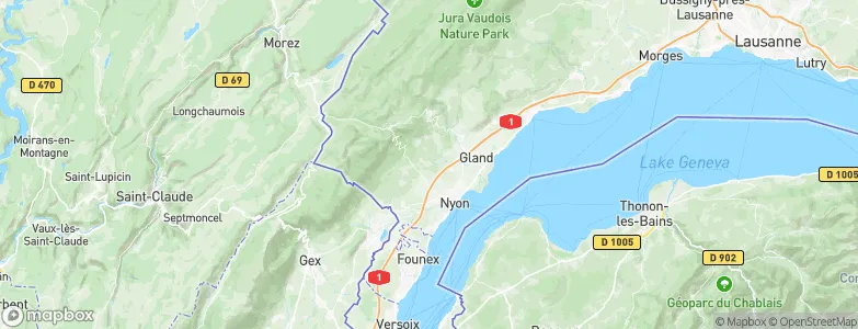 Trélex, Switzerland Map