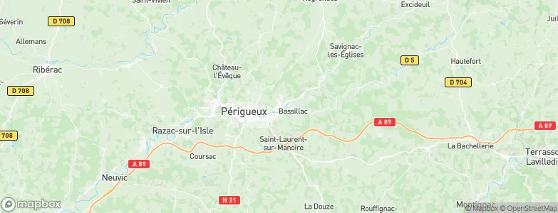 Trélissac, France Map