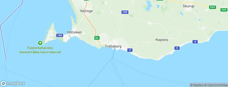 Trelleborg Municipality, Sweden Map