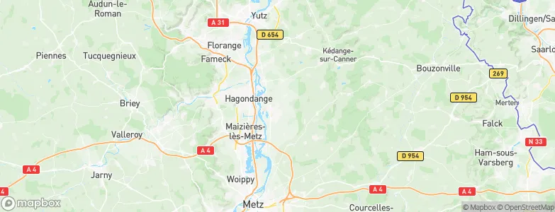 Trémery, France Map