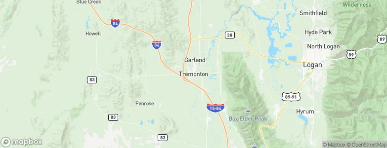Tremonton, United States Map